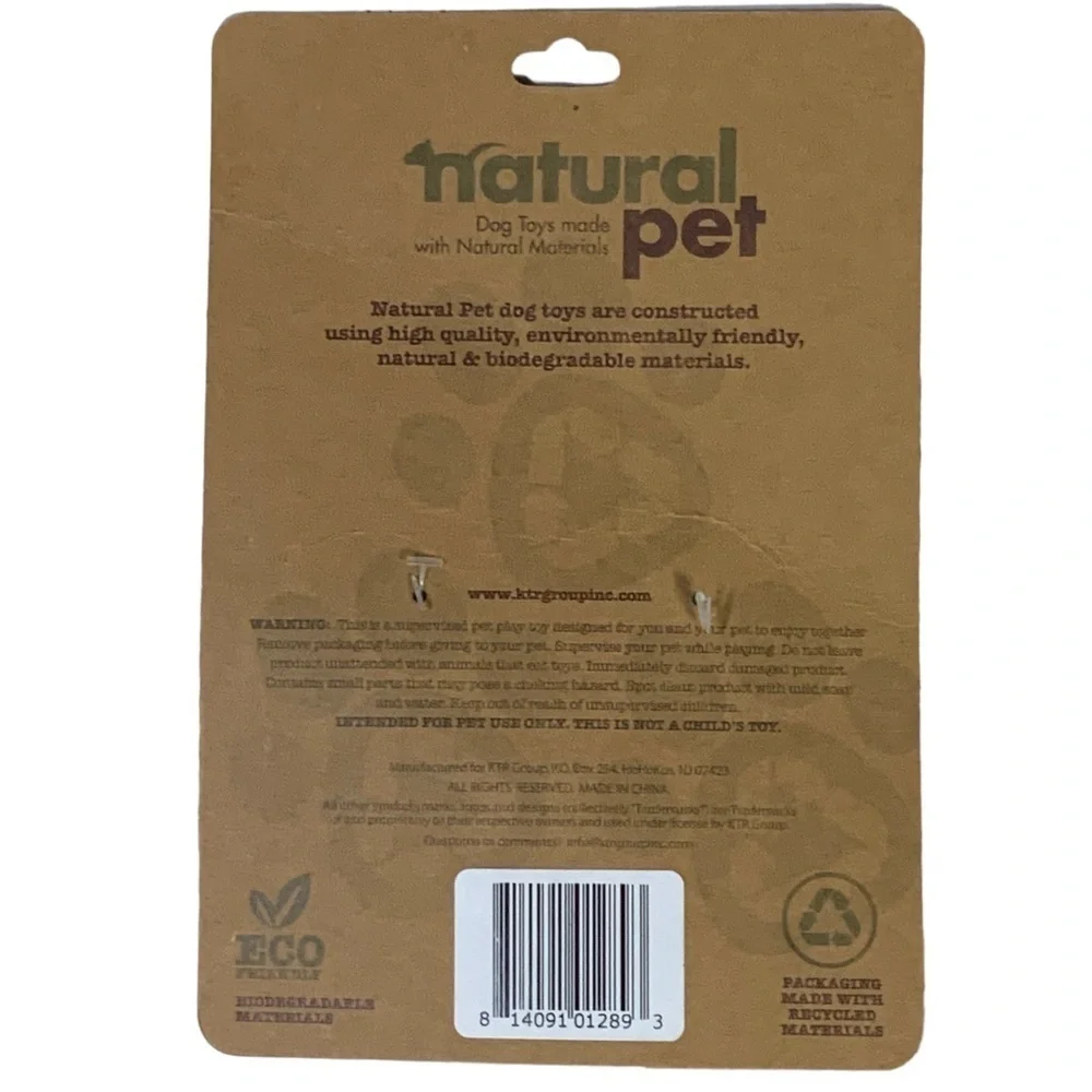 Natural Pet Rope Dog Toy Heavy Duty Fetch Tug Bone Made with Natural Materials